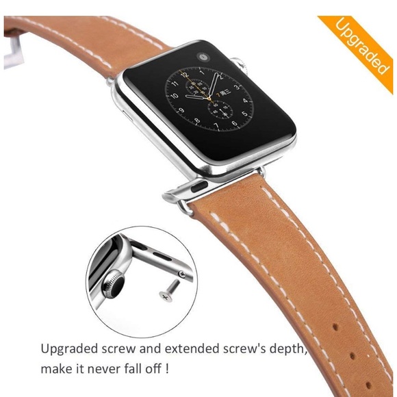 Genuine Leather Band compatible with Apple Watch - Picture 3 of 4